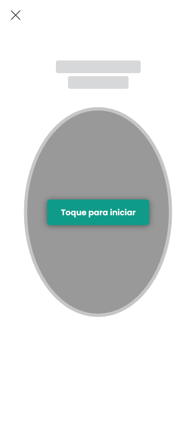 Botão para iniciar a câmera